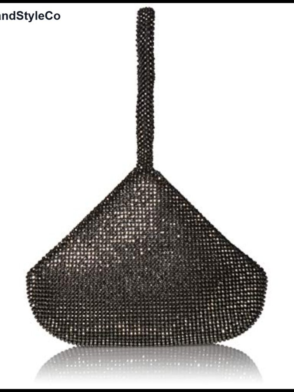 Metal Mesh Evening Bag Convertible Wristlet Zip Clutch Formal Party Purse
